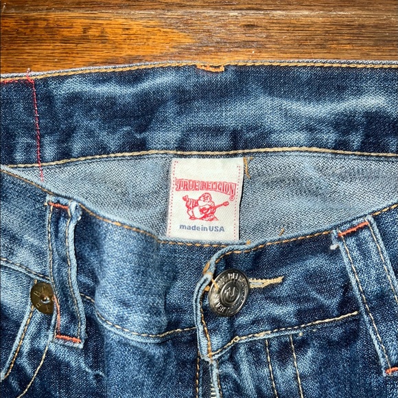 Men’s TRUE RELIGION Bobby Big T jeans (size 36x34) - Picture 6 of 6